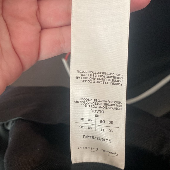 Rick Owens Ru18s5794-fj black jacket size 40 - Picture 4 of 5